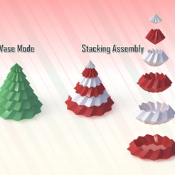 montagem2.png Christmas Tree: 3D Printing in Vase Mode and Stacked Assembly (Multi-color)