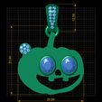 dimension.png Cute Skull Pendant