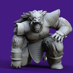 RADITZ.1100.jpg Archivo STL Dragon Ball Z - OZARU RADITZ・Modelo de impresión 3D para descargar