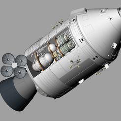 95.jpg Free STL file 1/48 - Additional parts for the CSM to feature Apollo 13・3D printable model to download