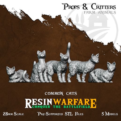 🗺️ Common Cats - Props&Critters: Animals of the World・Archivo 3D para ...