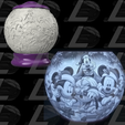 Vignette1.png STL file Mickey Christmas night light lithophane・3D print design to download