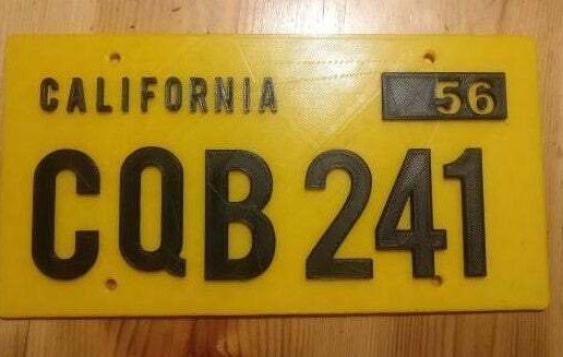 CHRISTINE_plate.jpg Christine License Plate