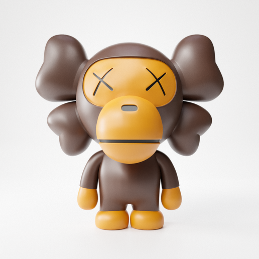 KAWS Bape Dissected Baby Milo Vinyl Figure Black - US