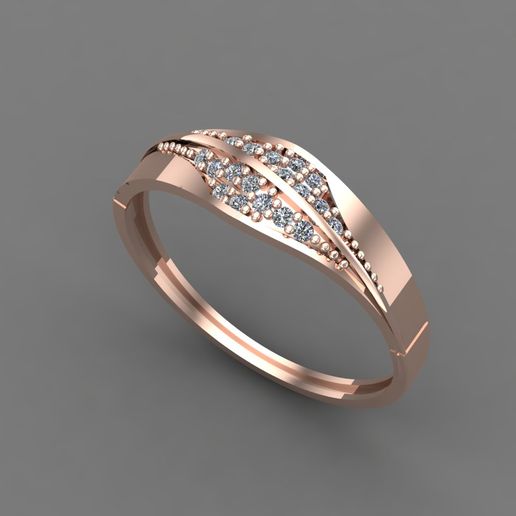 Womens Diamond Signet Ring Women Rings 3dmodels 3D print model 3D print model 3D model