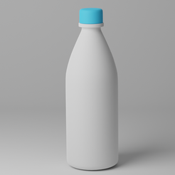 milkBottle.png STL file Bouteille de lait・3D printing template to download