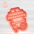 1.1447.png SWEET ICE CREAM TROLLEY (D3) Stamp / Cookie Cutter CANDY ICE CREAM