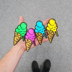 1.jpg Ice Cream Fridge Magnet