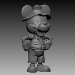 STL file Mickey Mouse keychain・3D printable design to download・Cults