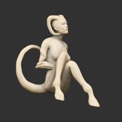 Succubus02.jpg Free STL file Succubus Statues x7・3D printing idea to download