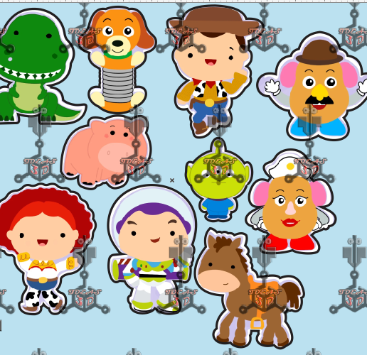TOY STORY.PNG TOY STORY CUTTER SET
