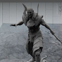 untitled.1122.jpg 3D file Mortal Kombat X Quan Chi Fan art 3D Stl print model 3D print model・Model to download and 3D print
