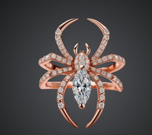 jewelry spider ring 3d model