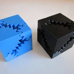 Bcube1_display_large.jpg Archivo 3D gratis Engranajes cúbicos sin tornillos・Modelo para descargar y imprimir en 3D