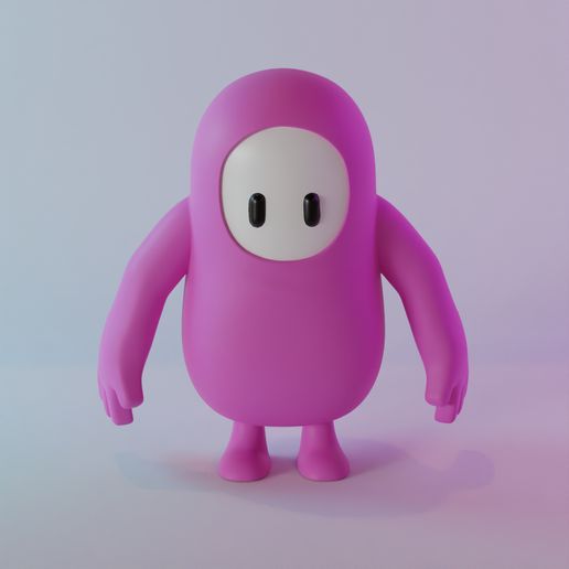 STL file Fall Guys standing / Fall Guys standing・3D printable model to ...