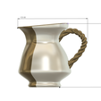 coffee-tea-pot-vase-79 v7-d21.png stylish coffee milk tea cream pot vase cup vessel watering can for flowers ctp-79 for 3d-print or cnc