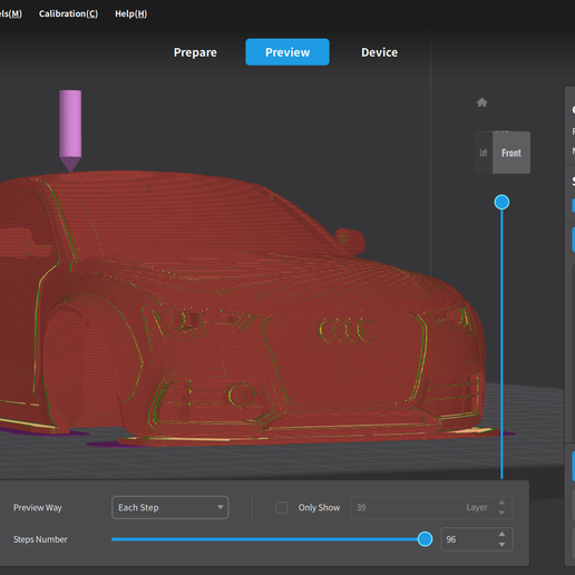 🚗 Audi Rs5 LB Works・ STL File for 3D printing・Cults
