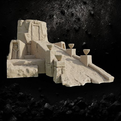 Desert Crypt Monument 3D model