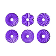 Rose-pattern1.STL 3d Geometrical pattern rosettes N01 3D print model