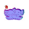 272437308_476861234024269_6751564971700698418_n.jpg Kawaii Axolotl Love Couple Cookie Cutter and Stamp