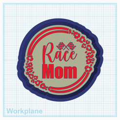 race-mom.png Archivo STL Carrera mamá・Modelo para descargar y imprimir en 3D