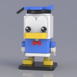 Paperino.jpg STL file SQUARED DONALD DUCK・Template to download and 3D print
