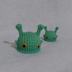 Green-Alien-Sloth-Knit-texture-crochetd-3D-print-STL-For-FDM-Printer-1.jpg Green Alien Sloth - Knit Texture Crocheted Toy Amigurumi STL For FDM Printer