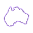 australia 4in.stl 4 sizes - Australia Shaped Cookie Cutter - SHARP cutting edges - So Versatile!
