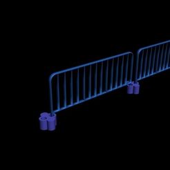 Barriere de police.jpg Fichier STL gratuit Barriere de police・Modèle imprimable en 3D à télécharger