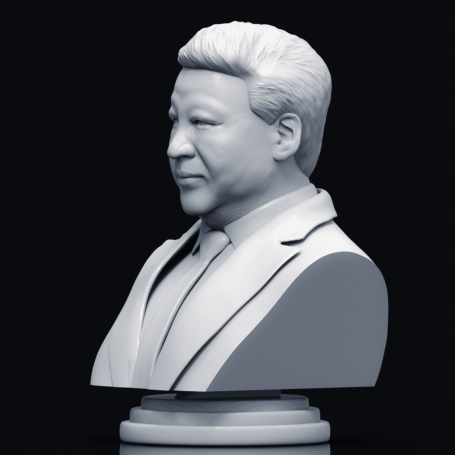 Xi_JinPing-5.jpg Archivo STL Busto imprimible en 3D de Xi JinPing・Modelo para descargar y imprimir en 3D, niklevel