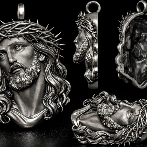 jesus pendant STL FILE AVAILABLE
