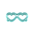 3.png Heart Sunglasses Cookie Cutters | Standard & Imprint Cutters Included | STL Files