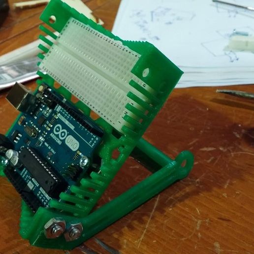 Download free STL file Arduino-Uno / Breadboard Support • 3D printable ...