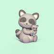 RaccoonWithBaby1.jpg Raccoon with Baby