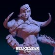 08.jpg Barbarian Girl 3D print model