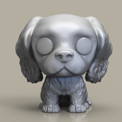 cavalier-king.277.png Fichier STL FUNKO POP CHIEN (CAVALIER KING)・Modèle à télécharger et à imprimer en 3D