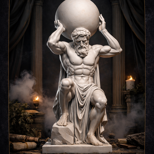 Atlas - Titan of Strength | Timeless Power Collection | STL for 3D Printing