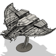 MantaPic.png Space Fishmen Tau MantaRay Superheavy Dropship by Caleb Molen