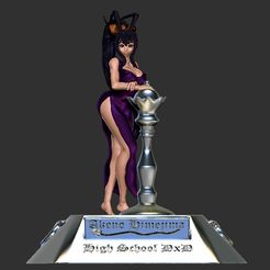 1.jpg STL file Akeno Himejima, the priestess of lightning - High School DXD sexy statue・3D printable model to download