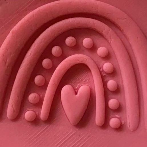 rainbow embossing stamp 3D model