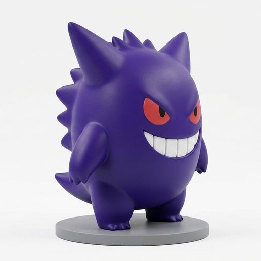 Gengar 3D Printable Figure – Ghost Pokémon Collectible STL