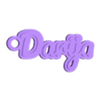 NameTag - Darija.stl Llavero con nombre - Darija
