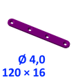 120x16_4-0.png Assembly bracket 120x16, screw Ø 4.0 mm