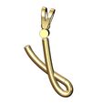 J-lower-case-wire-3d-letter-pendant-charm-03.jpg J Buchstabe anfängliche 3d Kleinbuchstaben Draht Anhänger Charme Bügel 3D-Druck Modell
