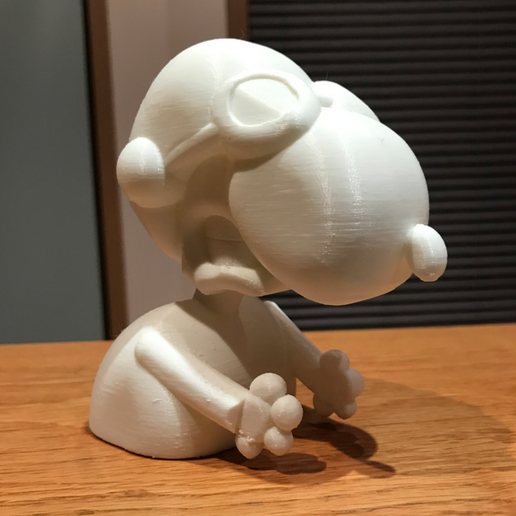 Snoopy 3D printed free 3D model 3D printer Cults fichier 3D8.png Snoopy Ace