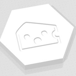 D2 - Baffled Cheese.jpg STL file D2 Baffled Cheese Symbol Logo・3D print design to download