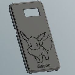 Eevee_GS6.png Download free STL file Samsung Galaxy S6 Phone Case Eevee • Design to 3D print, ToriLeighR