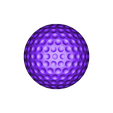 Balle de golf.STL Archivo STL gratis Pelota de golf・Plan imprimible en 3D para descargar