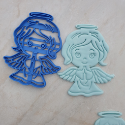 Girl-Angel.png Fichier STL Découpeur d'ange de fille・Modèle à télécharger et à imprimer en 3D