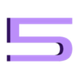 5.stl PS4 Letters and Numbers | Logo